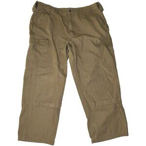 Duluth Trading Tan Khaki Canvas Cargo Work Pants Men Size 44x28